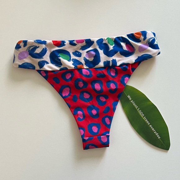 {FARM Rio} Brand New Leopard Pop Bikini Bottom - Picture 7 of 8